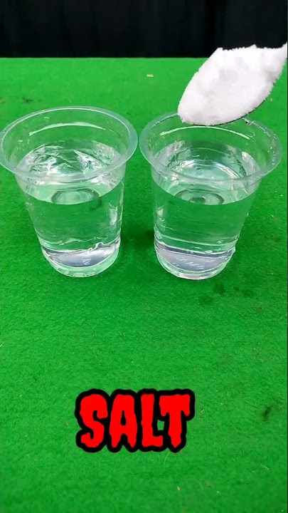 Amazing science experiment with water salt ll #shorts