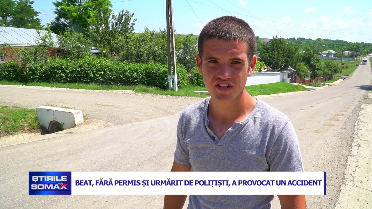 BEAT,  FARA PERMIS SI URMARIT DE POLITISTI, A PROVOCAT UN ACCIDENT