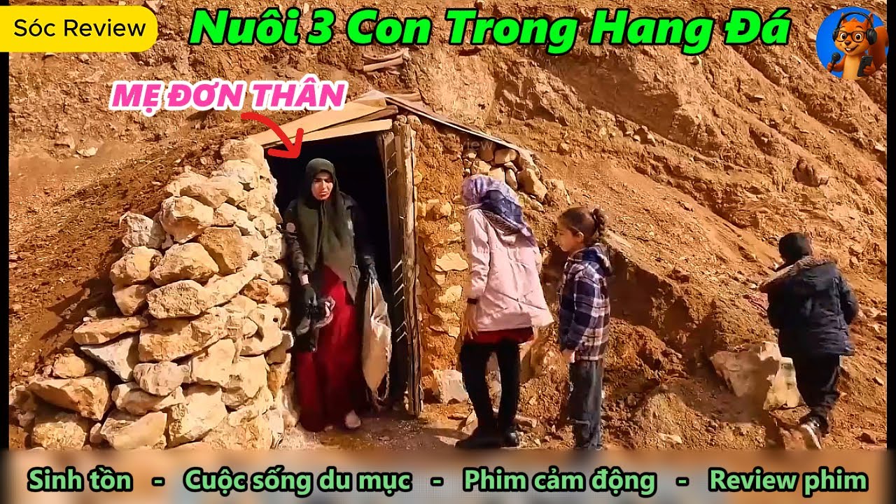 Mẹ Đơn Thân Một Mình Nuôi 3 Con Trong Hang Đá, Tự Tay Xây Nhà Khiến Ai Cũng Nể Phục #sinhton #dumuc
