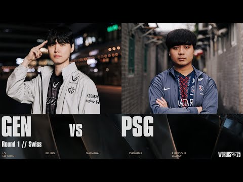 GEN vs PSG | WORLDS 2025 | Swiss Stage | Game 01 | Gen.G vs PSG Talon