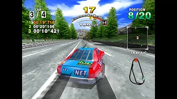 Daytona USA  Gameplay - Redream Dreamcast Emulator