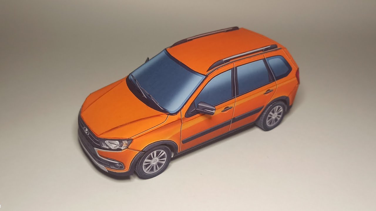 Lada Granta Cross из бумаги! Как сделать Гранту из бумаги!
