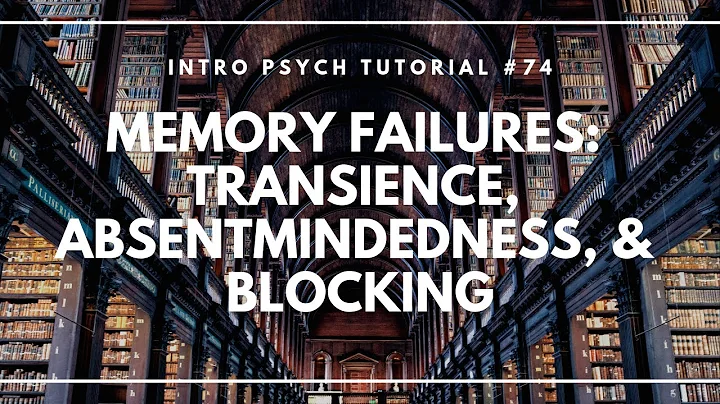 Memory Failures: Transience, Absentmindedness, & Blocking (Intro Psych Tutorial #74)