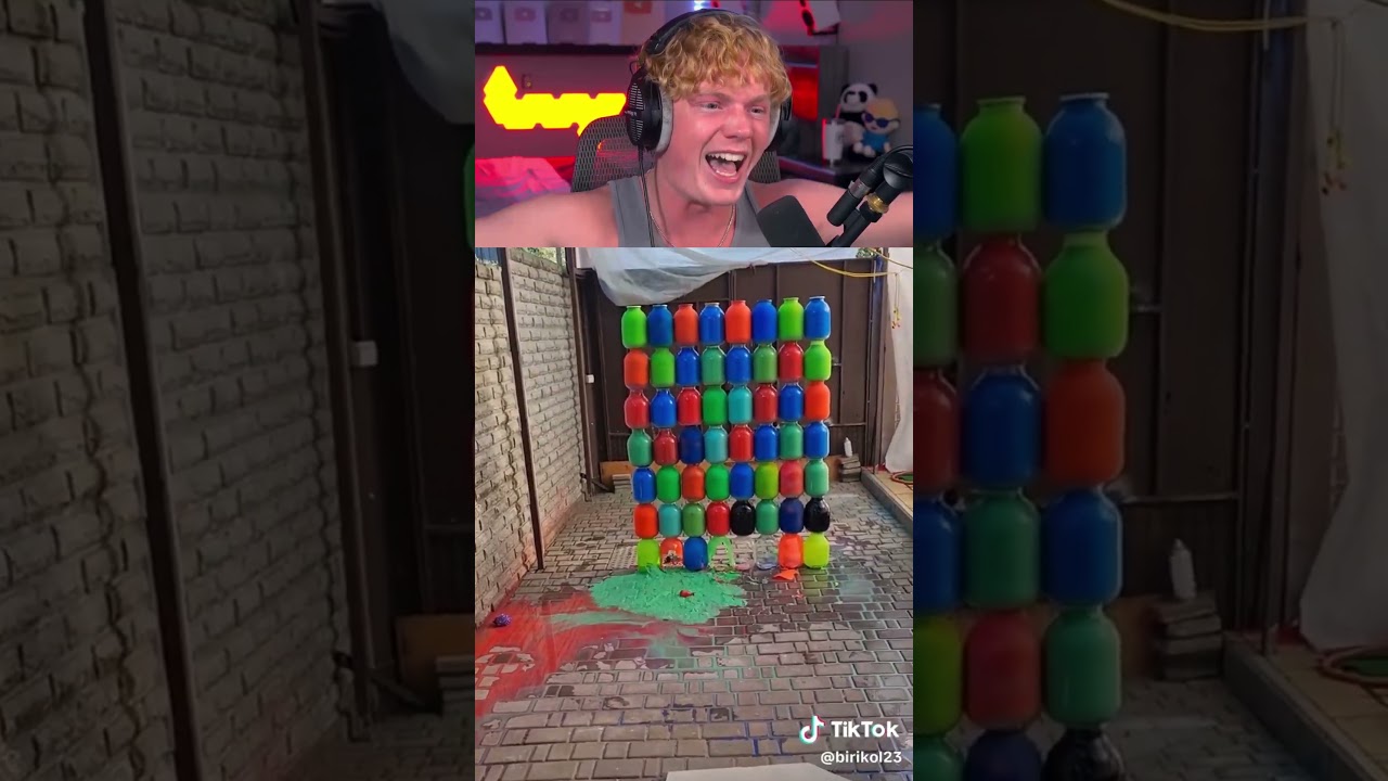 METAL BALL vs 56 GLASS JARS! 😲