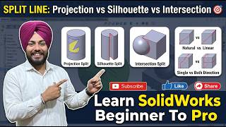 Projection vs Silhouette vs Intersection | SolidWorks Split Line