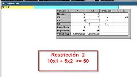 Metodo Grafico utilizando WINQSB