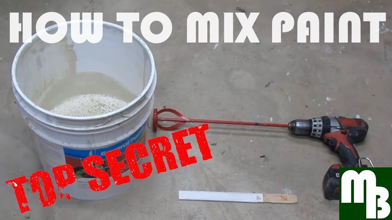 How to Mix Latex (Water Based) or Oil Based (Alkyd) Paint YouTube