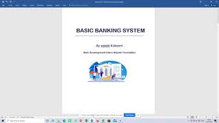 Basic Banking System | @The Spark Foundation | #GRIPMAR21