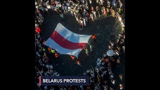 'Free Belarus,' protesters demand as rallies reach Prague