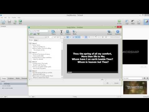 Adding A Song To The New EasyWorship 6