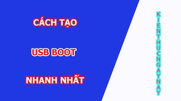Hướng dẫn tạo USB boot cứu hộ máy tính