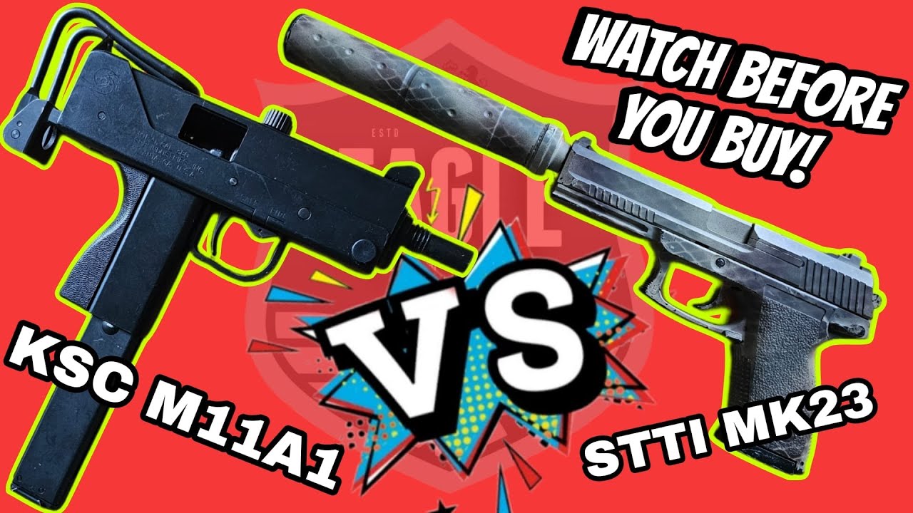 KSC M11A1 vs STTI MK23 - WATCH BEFORE YOU BUY!! - YouTube
