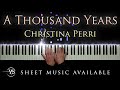 Christina perri  a thousand years  piano cover arr yannick streibert
