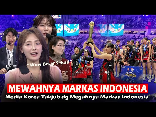 MEGAHNYA MARKAS INDONESIA !! Media KOREA Takjub dg Indonesia Arena Suguhan Indonesia Untuk Red Spark class=