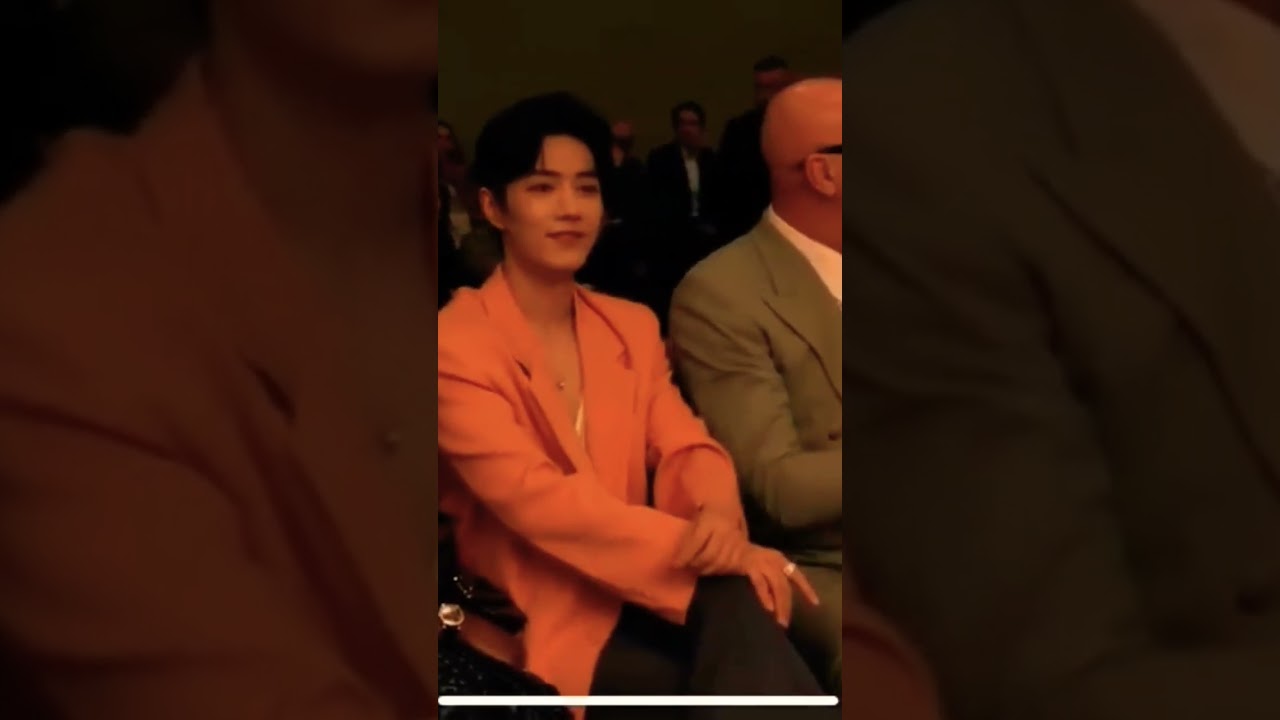 xiao zhan on Gucci fashion week😇 