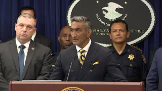 FBI Houston, US Attorney's Office announce arrests in drug sting across Houston