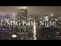 Night drone Manhattan 4k