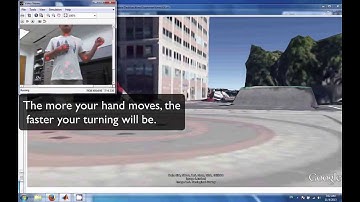 Fly around Google Earth 3D with the Kinect connected to MATLAB and Simulink