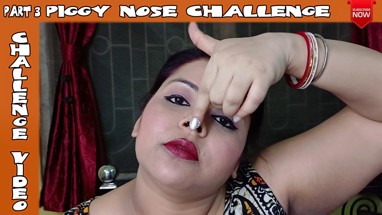 Piggy Nose Challenge Part 3 💕Piggy Nose Zoom Camera Challenge 💞 @PassionatePriyanka