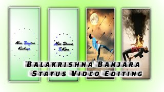 Balakrishna Banjara Love Feeling Song Alight Motion Status Video Editing Aj Creation 