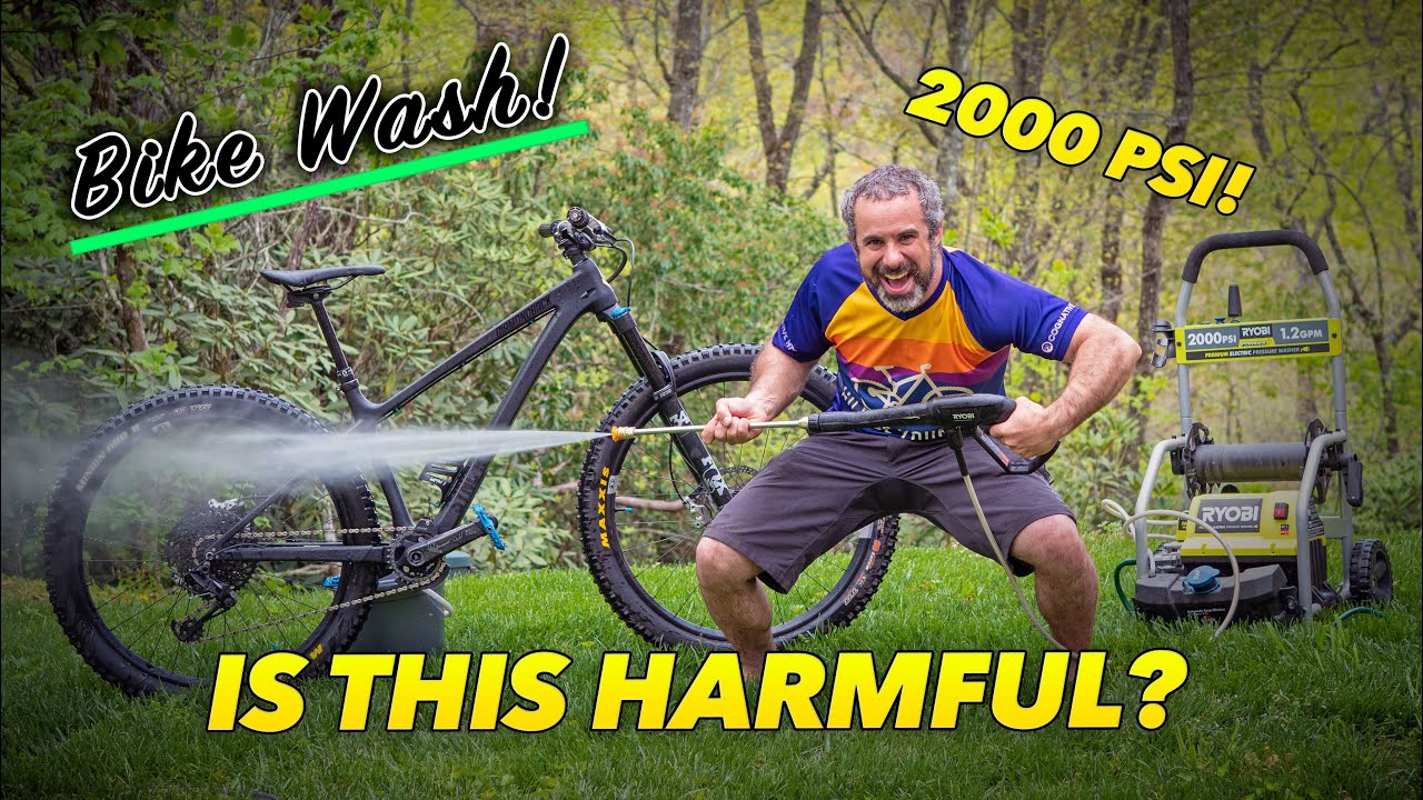 Может ли мойка велосипеда под давлением повредить его?