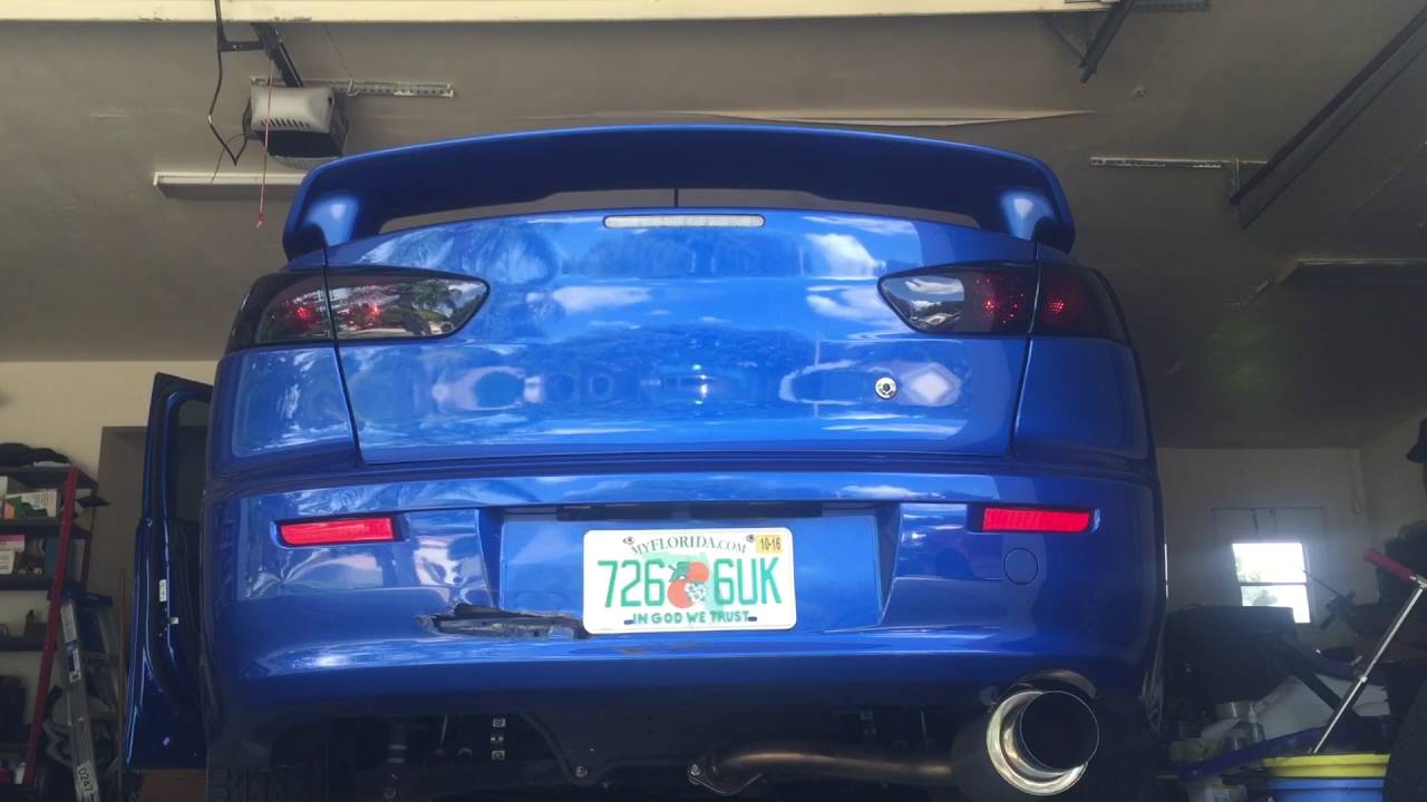 Tsudo axleback exhaust 2011 lancer gts 2.4L 5spd YouTube
