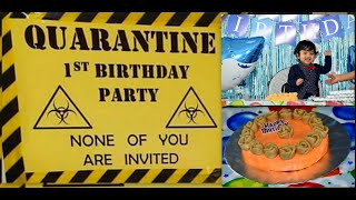 quarantine 1st birthday//lock down cake//VIYAAN 1st birthday