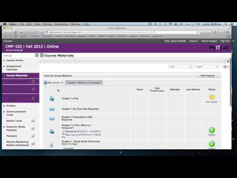 MyITLab Fall 2013 - Study Guide and Tests