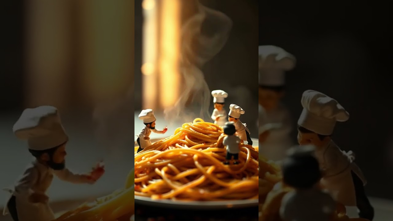 🍝 Tiny Chefs, Big Flavors! 👨‍🍳✨ | AI-Generated Ad