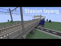 membuat stasiun layang di minecraft