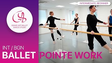 Pointe work class for Intermediate (Beginners friendly) #ballet #pointeshoes