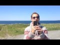 James visits the lighthouse at Aalesund, Norway