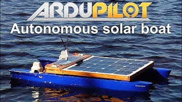 Autonomous solar-powered catamaran using ArduPilot