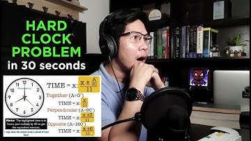 HARD Clock Problem | Shortcut method using JMA