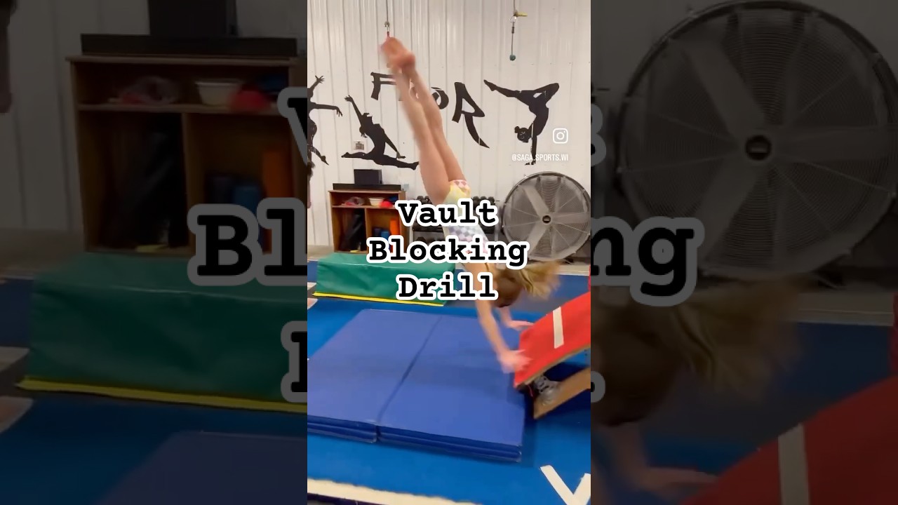 Vault Blocking Gymnastics Drill! 