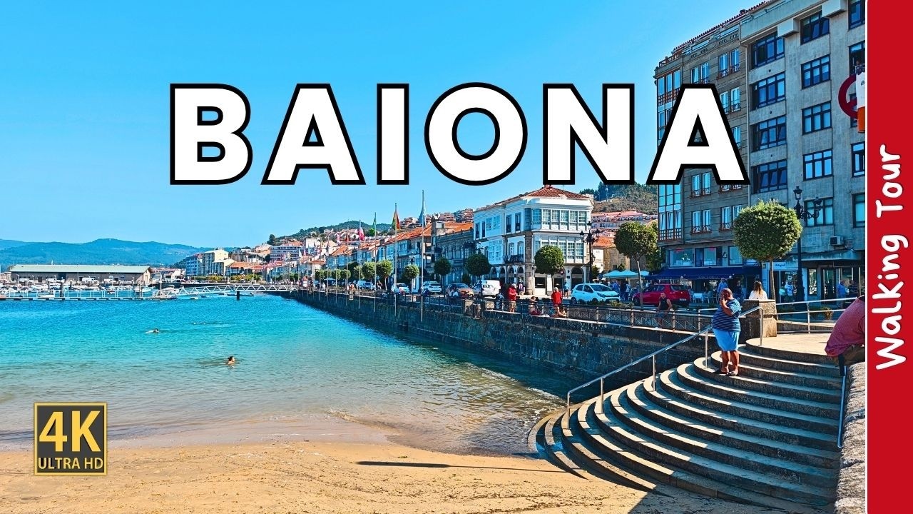 🇪🇸 BAIONA, GALICIA en 4K | La Joya de las Rías Baixas | Walking Tour España