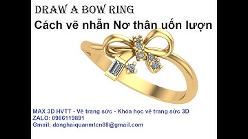 Vẽ thân nhẫn nơ với Sweep 2 - Use Sweep 2 to draw a bow ring #Matrix 9