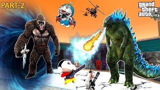 GTA 5 | GODZILLA Vs KINGKONG with SHINCHAN and DORAEMON and FRANKLIN in GTA 5