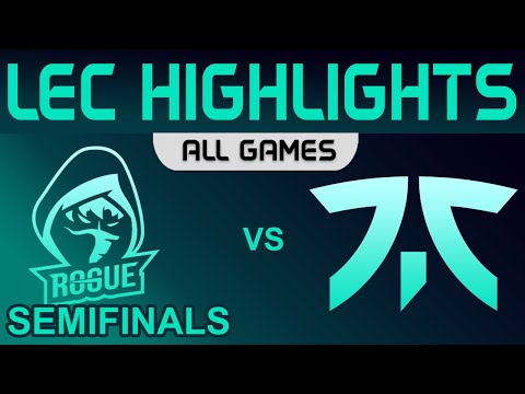 RGE vs FNC Highlights ALL GAMES Playoffs Semifinals LEC Summer 2022 Rogue vs Fnatic by Onivia