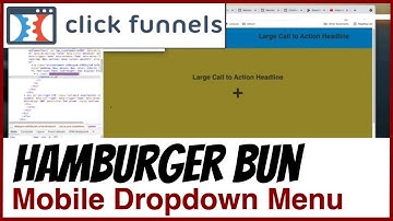 Create Hamburger Bun Mobile Menu Dropdowns in ClickFunnels