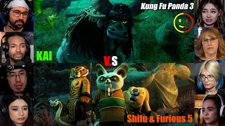 Kai vs Shifu |  Kung fu Panda 3 |  Reaction Mashup  | #kungfupanda