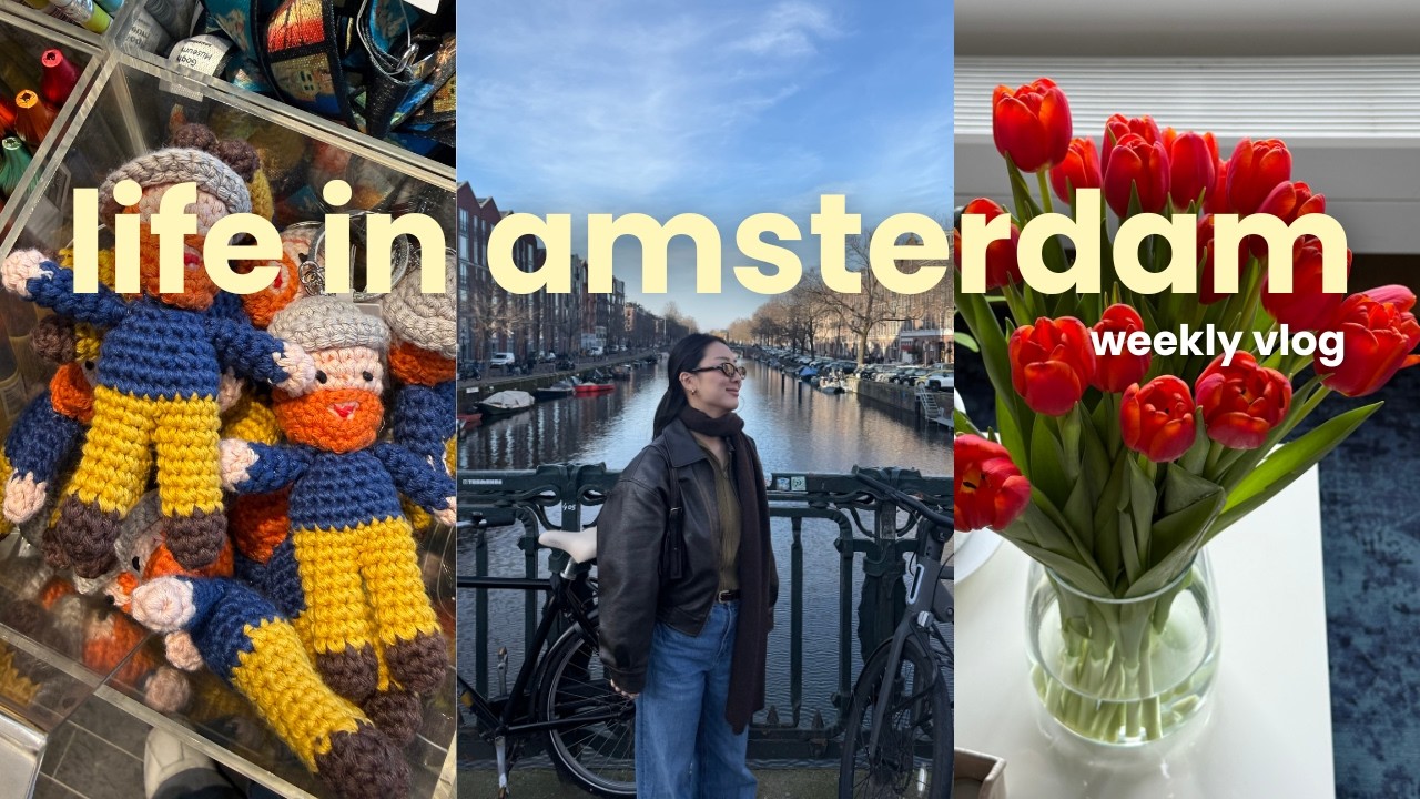 Life in Amsterdam | getting my first bike, stationary shop hopping, coffee shops & Van Gogh Museum