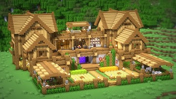 Minecraft: How To Build a Large Survival Base #56 (House Building Tutorial) | 마인크래프트 건축, 야생기지, 인테리어