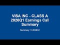 VISA INC - CLASS A 2026Q1 : VISA Q1 2026 Earnings: INSANE Growth! What You NEED to Know
