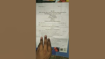 bsc computer science paper first semester #computer science