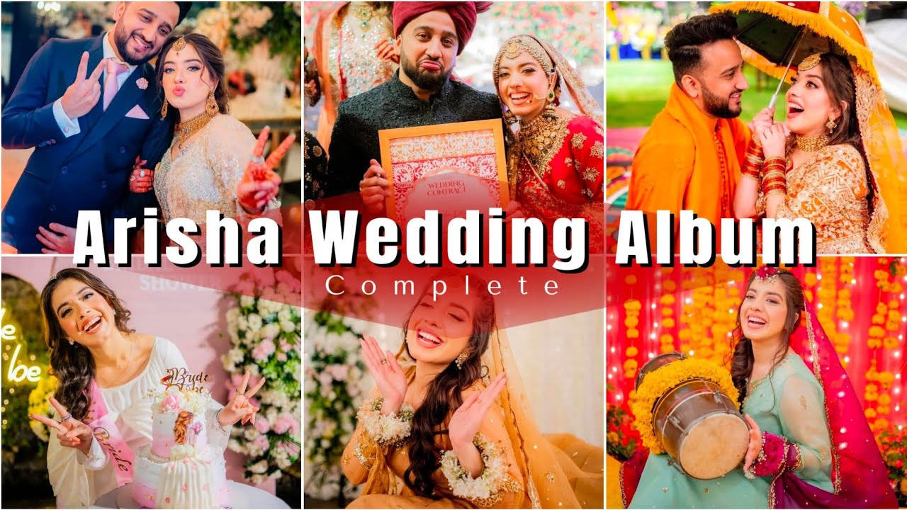 Arisha Razi Khan Wedding ALBUM 2024  Arisha Ki Shaadi Ki Beautiful  Picture  Enjoy Blossom 