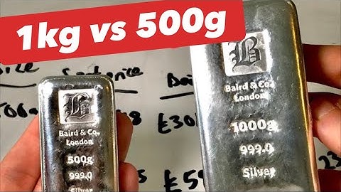 Should I buy a 1kg Silver Bar or 500g Silver Bullion Bar investment in the UK? Premiums and VAT.