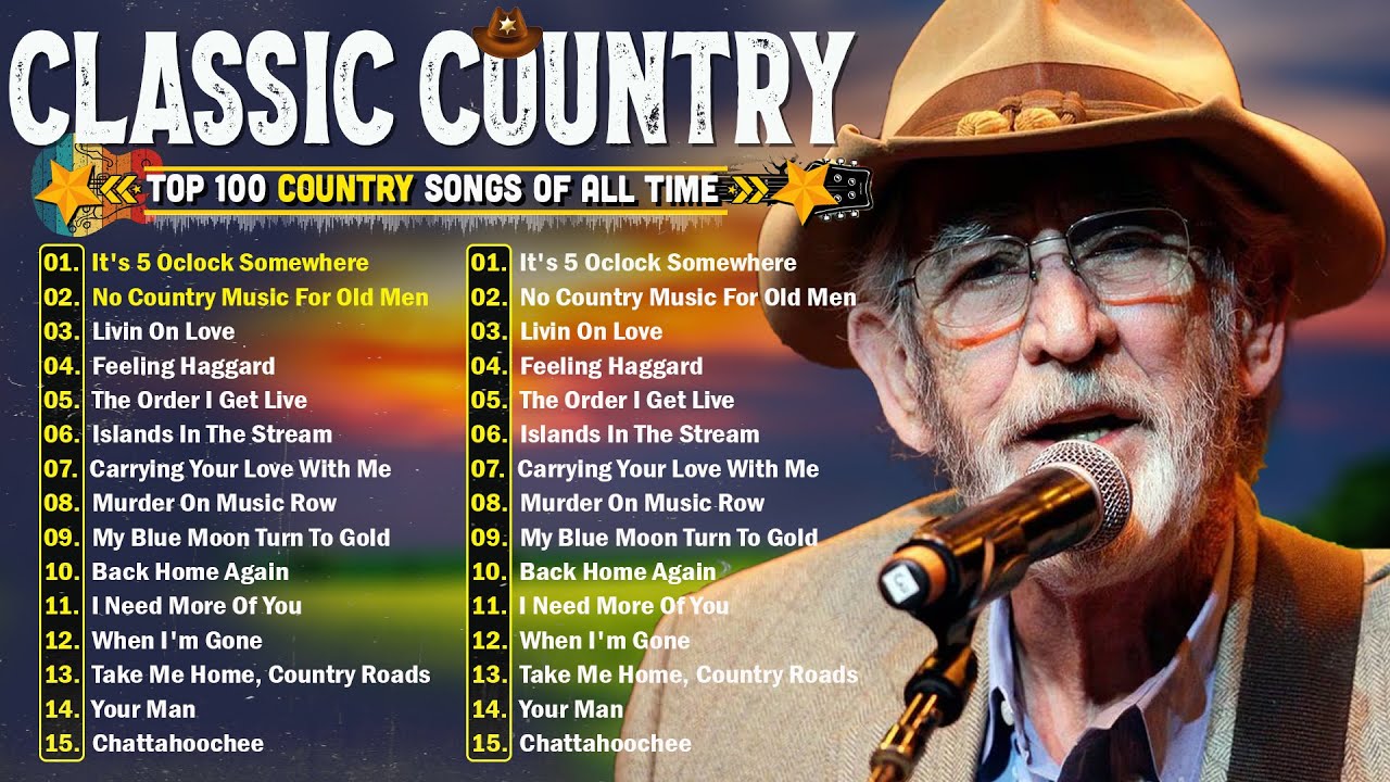 The Best Of Country Songs Of All Time - Top 10 Classic Country Music ...
