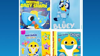 Kids Book Fun Bedtime For Baby Shark Bluey Little Library Baby Shark Chomp & Potty Time