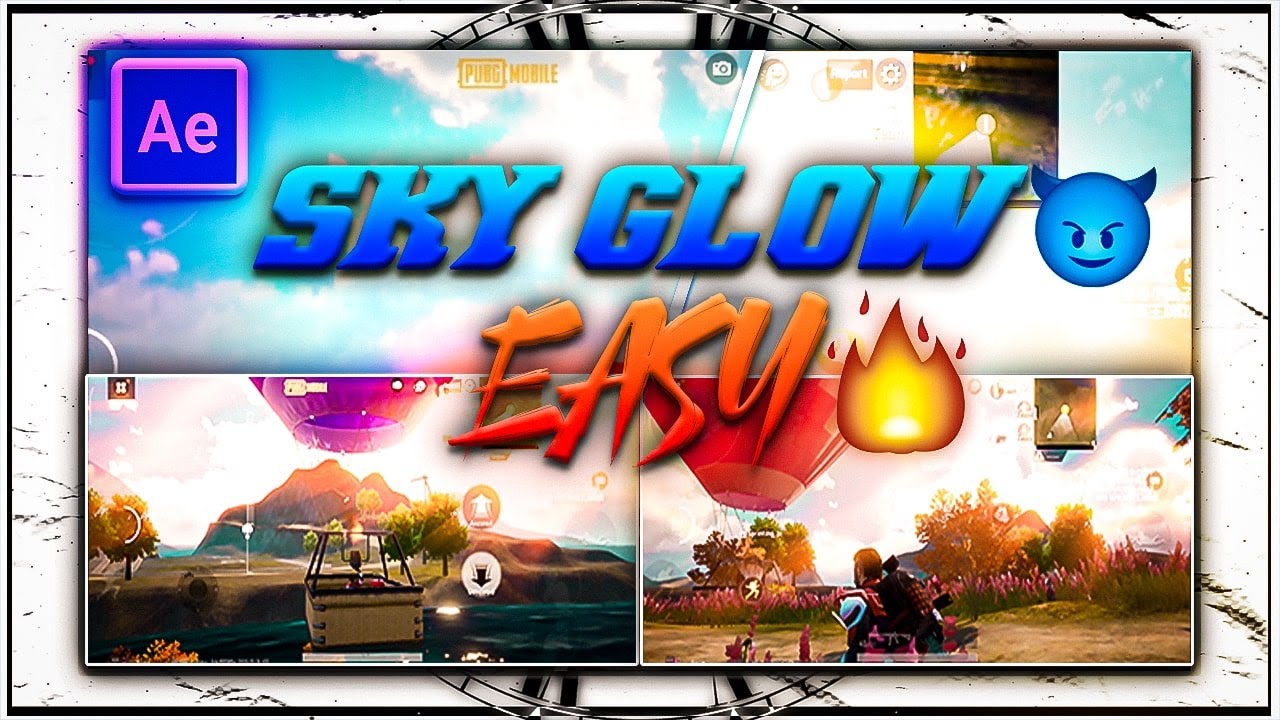 SKY GLOW IN PUBG | AFTER EFFECTS TUTORIAL | EASY AND QUICK | ZORIUS |